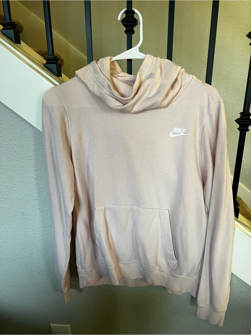 Nike Pink Cowl Neck Pullover Hoodie